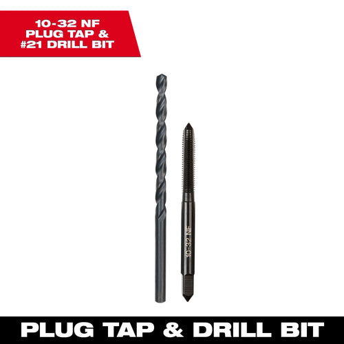 Milwaukee Straight Flute Plug Tap & Drill Bit