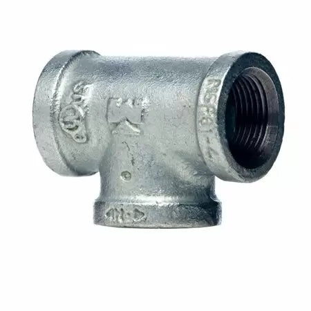 B & K Industries Galvanized 3-Way Reducing Tee 3/4