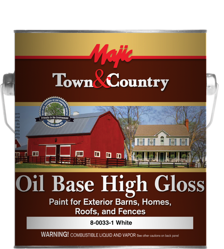 Yenkin Majestic Town & Country Oil Base High Gloss Paint Gloss Black 5 Gallon (Gloss Black, 5 Gallon)