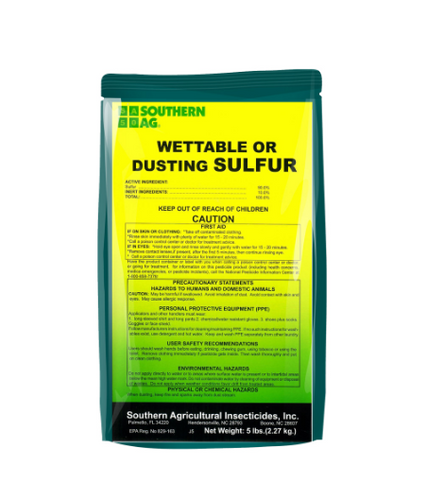 Southern Agricultural Wettable Or Dusting Sulfur (5 lbs)