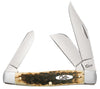 Case Peach Seed Jig Amber Bone CS Large Stockman