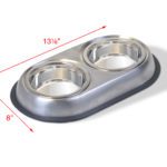 Van Ness Heavyweight Small Stainless Steel Double Dish