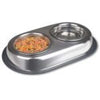 Van Ness Heavyweight Small Stainless Steel Double Dish