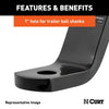 Curt Class 3 Ball Mount, Imported (2 Shank, 7,500 lbs., 6 Drop, 9-1/4 Long) #45870