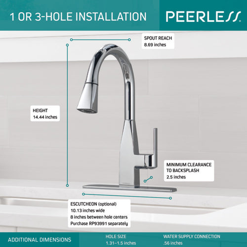 Peerless XANDER Single Handle Pulldown Kitchen