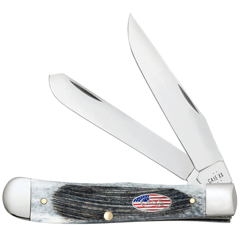 Case Sawcut Jigged Gray Bone Trapper