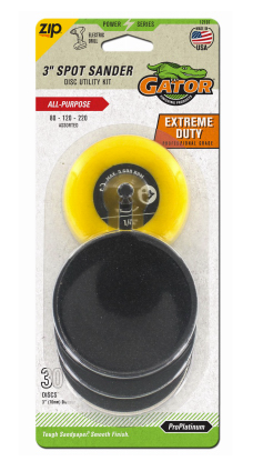 Gator Zip Spot Sander Power Drill Attachment & 30 Sanding Discs
