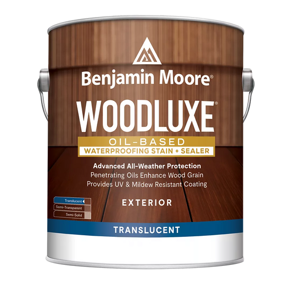 Benjamin Moore Woodluxe® Oil-Based Waterproofing Exterior Stain + Sealer - Translucent