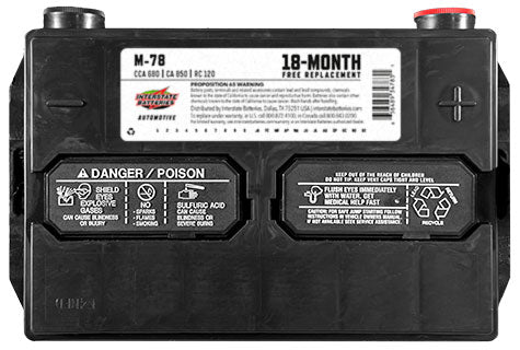 Interstate Batteries M-78 Battery