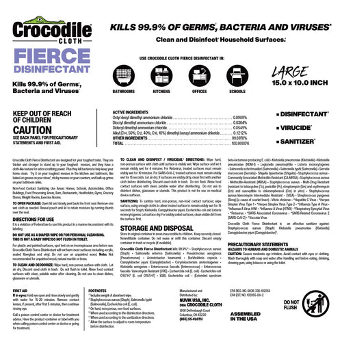 Crocodile Cloth®  Fierce Disinfectant (80-Count)