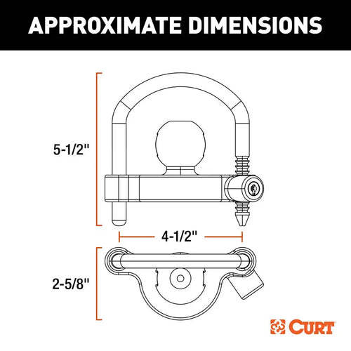 Curt Universal Trailer Coupler Lock #23090