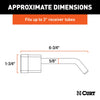 Curt 5/8 Hitch Lock (2, 2-1/2 or 3 Receiver, Deadbolt, Chrome)Print
