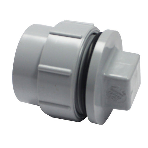 Canplas PVC DWV Female Adapter, Female National Pipe Thread (FPT) Cleanout O-Ring and Plug, Spigot x FPT