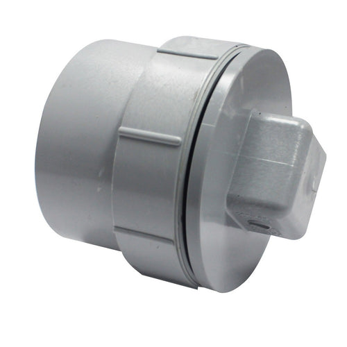 Canplas PVC DWV Female Adapter, Female National Pipe Thread (FPT) Cleanout O-Ring and Plug, Spigot x FPT