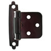 Oil-Rubbed Bronze Self-Closing Overlay Hinges, 2-Pk.