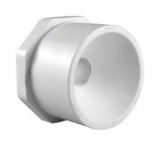 Charlotte Pipe 4 In. Spigot X 3 In. Slip Schedule 40 PVC Bushing PVC 02107 4400HA