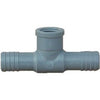 Pipe Fitting, Poly FPT Insert Tee, 1 x 1 x 1/2-In.