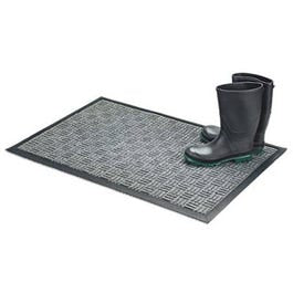 Floor Saver II Doormat, Gray Olefin Fiber, 18 x 30-In.