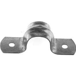 Conduit Fitting, Rigid Snap-On Steel Strap, 2-Hole, 1/2-In., 3-Pk.