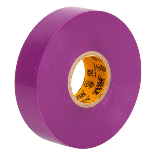 NSI Industries WW-732-VT WarriorWrap Premium 3/4 in. x 66 ft. 7 mil Vinyl Large Electrical Tape, Violet