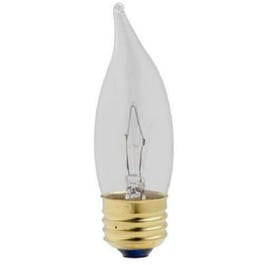 Chandelier Light Bulbs, Flame Tip, 40-Watts, 2-Pk.