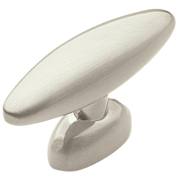 Amerock Basic Metals Satin Nickel 1-1/4 In. Cabinet Knob