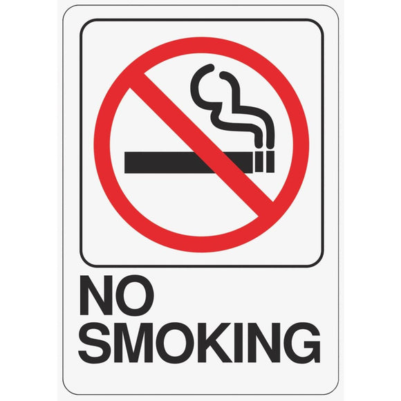 Hy-Ko Deco Series Heavy-Duty Plastic Sign, No Smoking