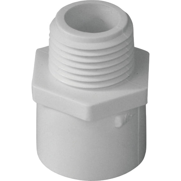 Charlotte Pipe 1-1/4 In. x 1-1/4 In. Schedule 40 Male PVC Adapter