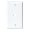 Leviton 1-Gang Plastic White Telephone/Cable Wall Plate with 0.312 In. Hole