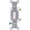 Leviton Commercial Grade 20 Amp Toggle Single Pole Switch, White