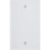 Leviton 1-Gang Standard Thermoset Blank Wall Plate, White