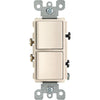 Leviton Single Pole Light Almond 15A Duplex Switch