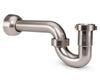 Keeney Decorative Abs P-trap In Brushed Nickel, 1.5 X 1.25