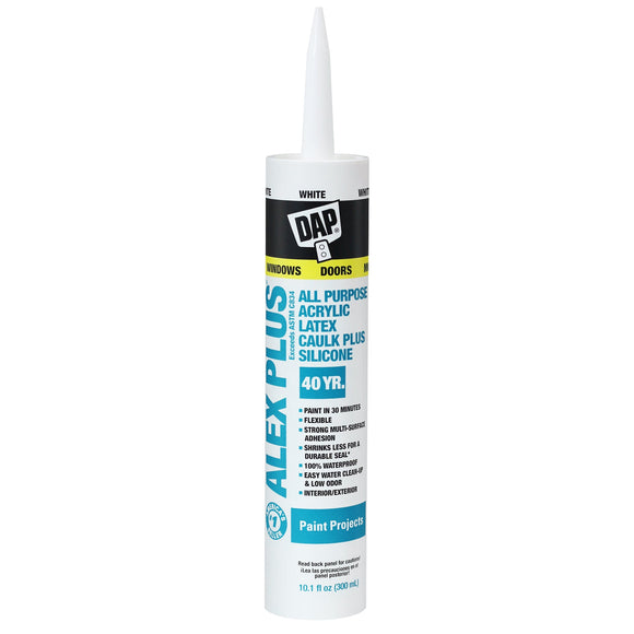Dap Alex Plus® All Purpose Acrylic Latex Caulk Plus Silicone