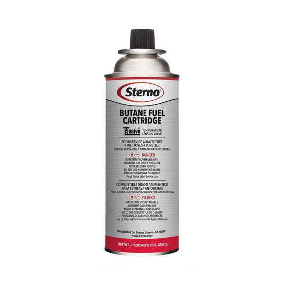 Sterno® Butane Fuel with TS Valve and RVR 8 Oz.
