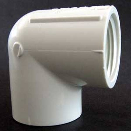 Ipex Pipe Elbow, 90 deg, 1/2 in, FPT x FPT, SCH 40, PVC