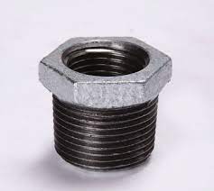 B & K Industries Galvanized Hex Bushing 150# Malleable Iron Threaded Fittings 1 x 3/8